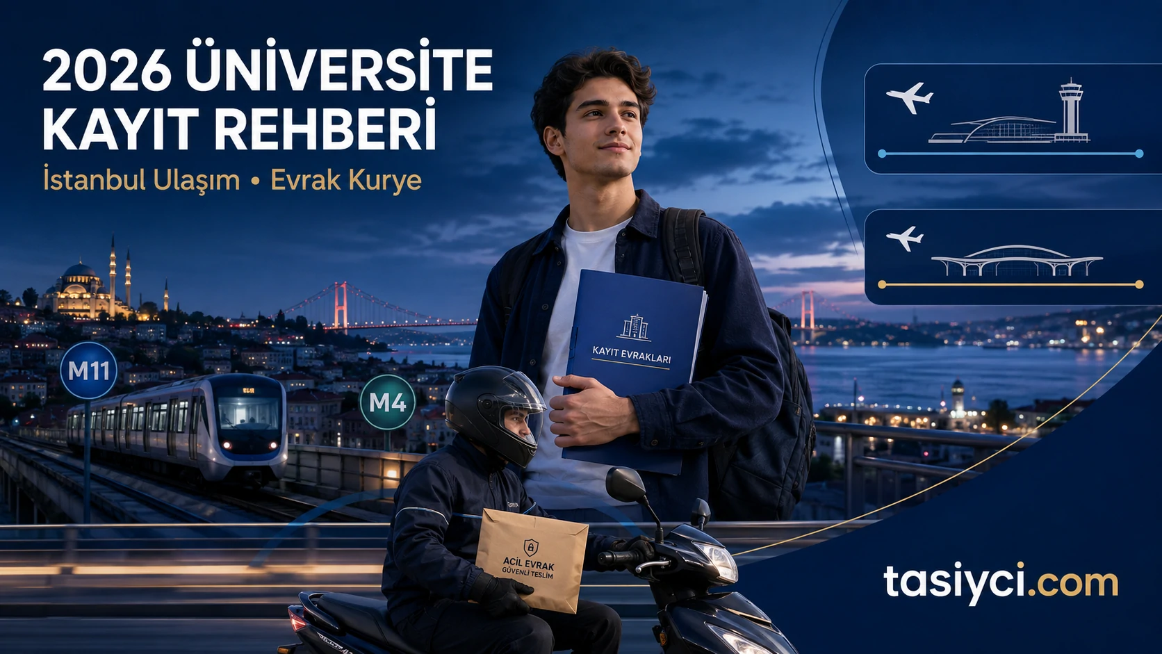2026 Üniversite Kayıtları ve İstanbul Ulaşım Rehberi: Havalimanları, Metro Ücretleri ve Acil Evrak Kurye