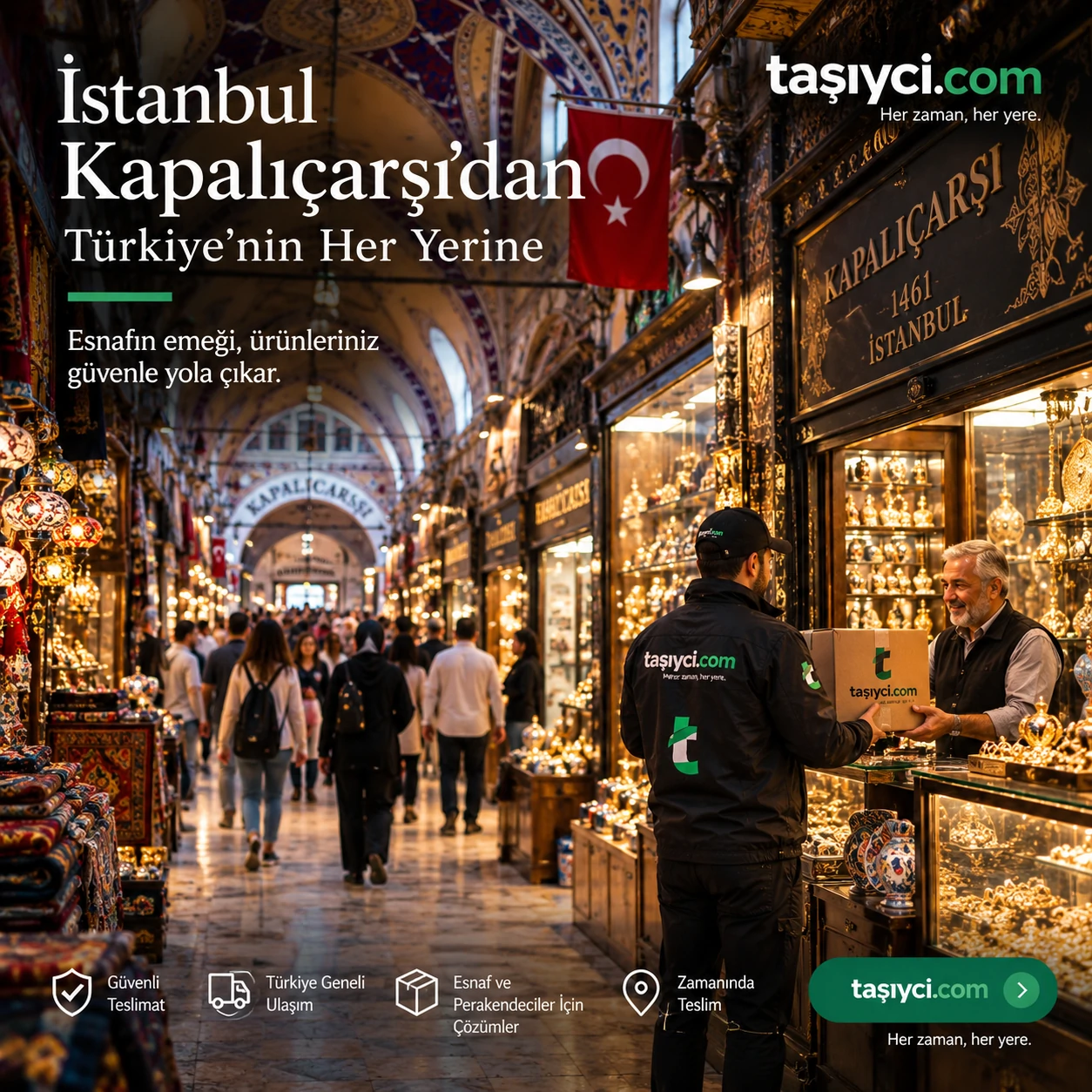 Kapalıçarşı Kurye ve Türkiye Geneli Teslimat | tasiyci.com