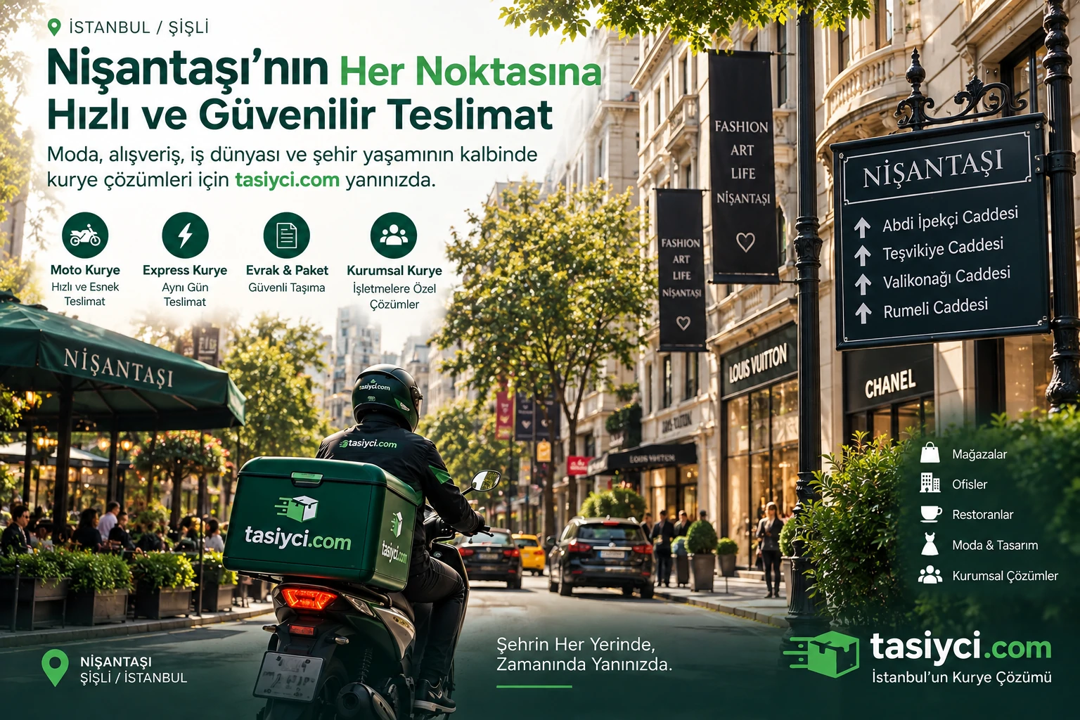 Nişantaşı Kurye Hizmeti | Moto ve Express Kurye | tasiyci.com kurye hizmeti