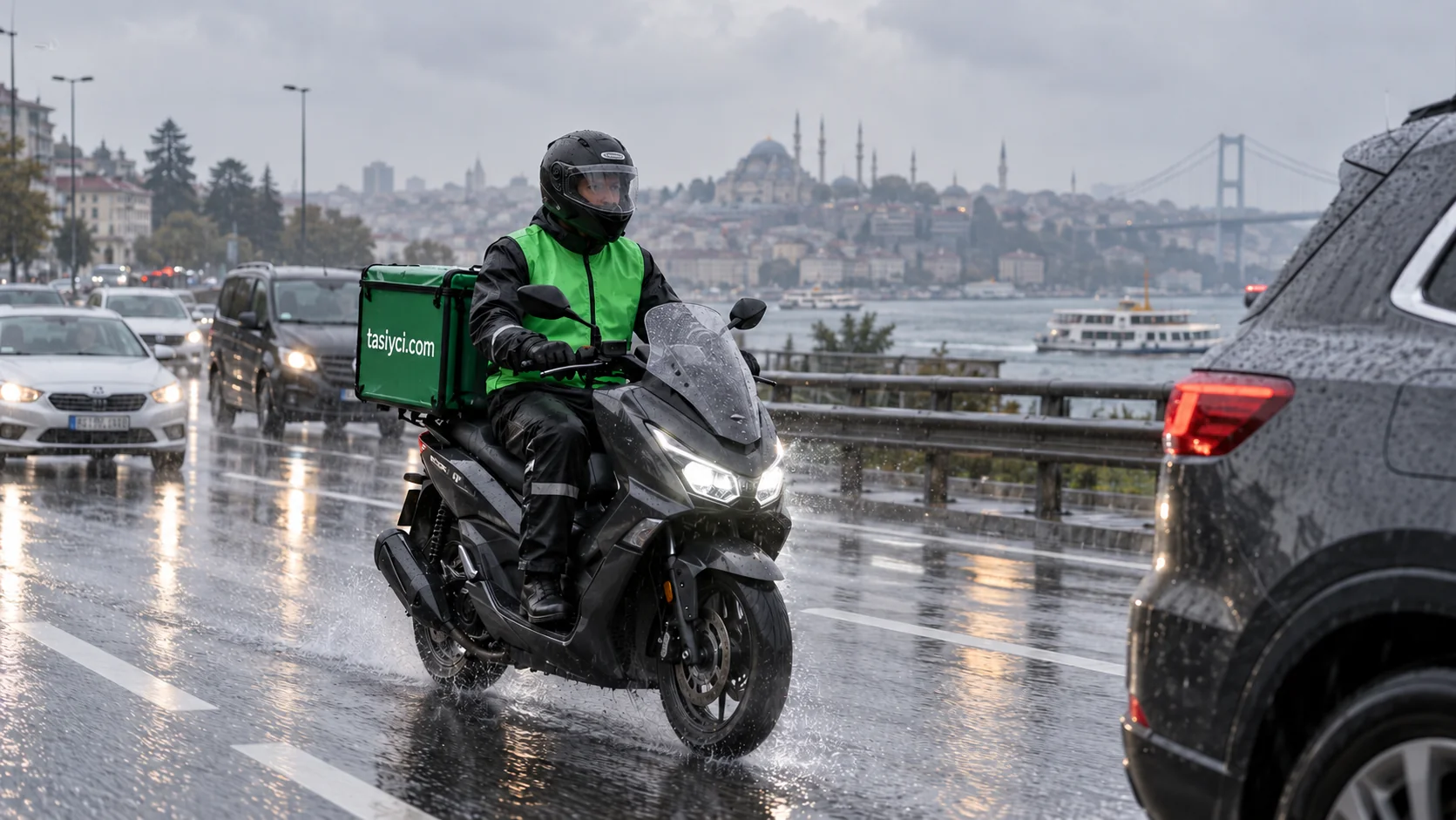 Moto Kuryeler İçin Kış Sürüş Güvenliği ve Güvenli Ekipman Rehberi | İstanbul